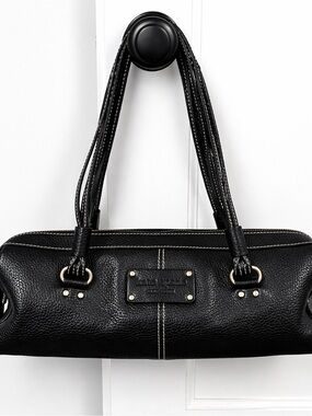 Kate Spade Black Pebbled Leather Satchel Shoulder
Bag Cami Foster